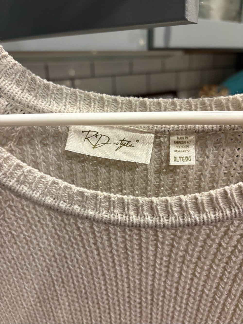 Women’s Cream Side-Button Knit Sweater - Picture 4 of 7